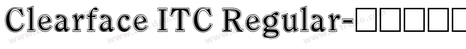 Clearface ITC Regular字体转换